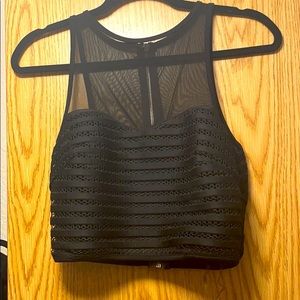 Black crop top